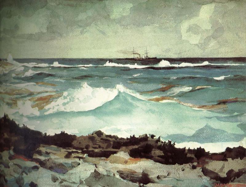 Winslow Homer Coast mad wolf Spain oil painting art